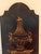 Vintage Monumental Empire Revival Black Lacquer & Gilt Urn Wall Panels – Pair For Sale In West Palm - Image 6 of 8