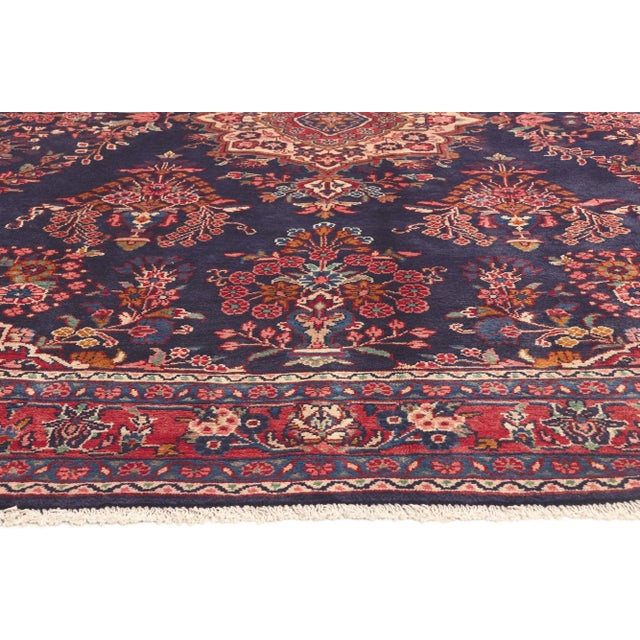 Late 20th Century Vintage Persian Mehraban Rug - 07'02 X 10'02 For Sale - Image 4 of 9