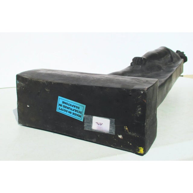 1980s Egyptian Hand Made Statue of Pharaoh For Sale - Image 10 of 13