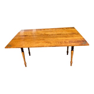 Late 20th Century L. Hitchcock Harvest Table For Sale