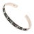 Asian Turquoise Evil Eye Sterling Silver Cuff Bangle Bracelet For Sale - Image 3 of 7
