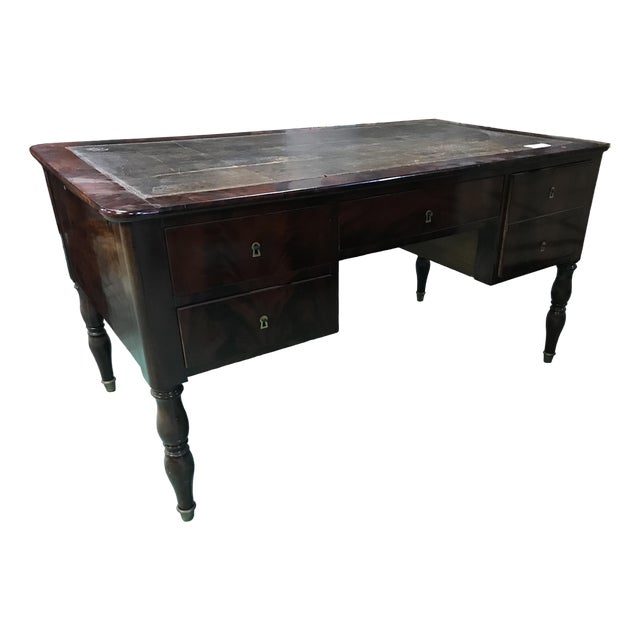 Louis Philippe Desk in Mahogany For Sale