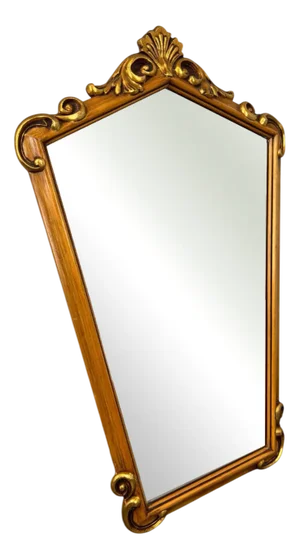 Vintage Gold Scroll Wall Mirror