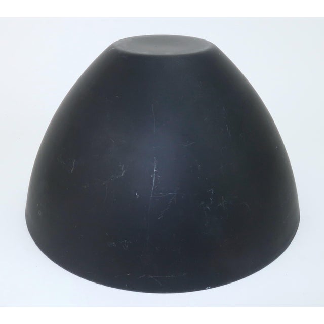 Baby Blue Krenit Large Blue Enamel Danish Modern Bowl by Herbert Krenchel, 1960's For Sale - Image 8 of 11