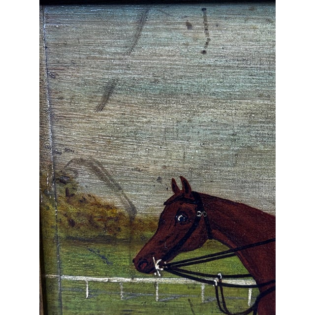 English Oil Painting of Racehorse Persimmon With Jockey Jack Watts, Royal Thoroughbred Portrait Circa 1898 in the Manner of John Frederick Herring Sr. For Sale - Image 15 of 18