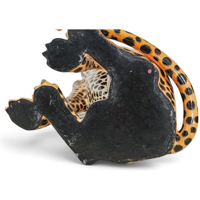 Early 21st Century Carlos Alberto (Mexican, 1983-) Paper Mache Cheetah Sculpture For Sale - Image 5 of 9