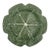 Vintage Bordallo Pinheiro Majolica Green Cabbage 12” Ceramic Plate Serving Platter For Sale