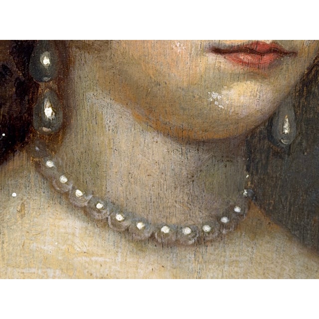 Wood Portrait of Elizabeth Cavendish (Née Cecil), Countess of Devonshire (1620–1689) For Sale - Image 7 of 18