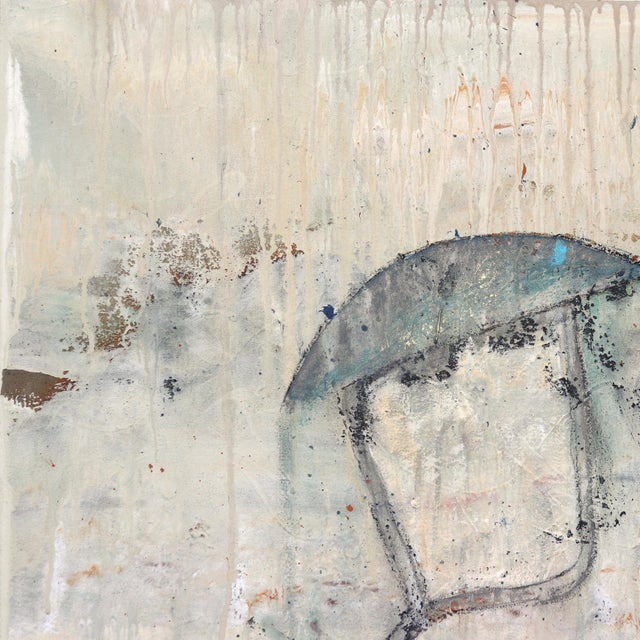 Mid-Hudson Inscape - Large Abstract Expressionist Mixed Media Painting on Canvas by Bruce Rubenstein For Sale - Image 4 of 9