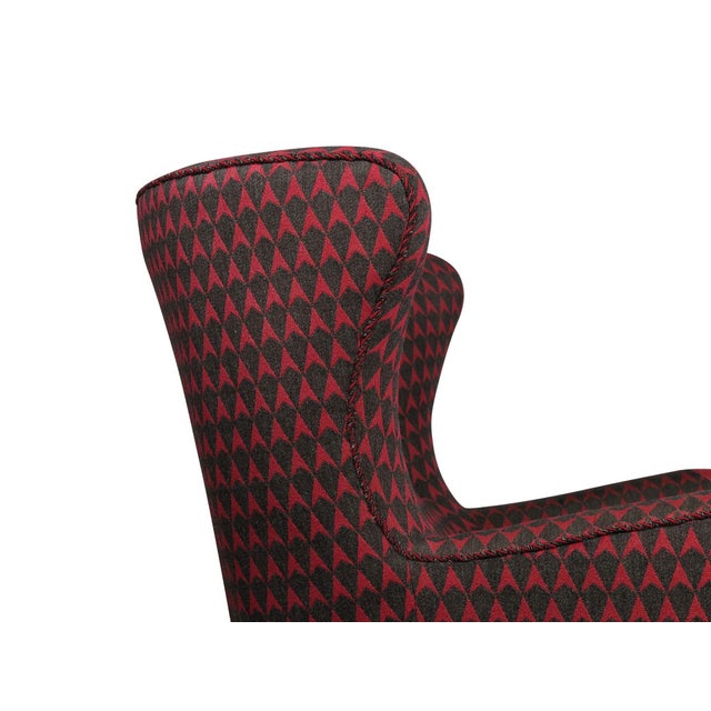 Mid 20th Century 1937 Attributed to Kaj Gottlob for a.j. Iversen Lounge Chair in Original Lis Ahlmann Fabric For Sale - Image 5 of 12