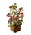 Vintage Large Italian Tole Potted Rose Bouquet Flower / Floral Arrangement Sculpture in Gilt Pot For Sale - Image 4 of 10