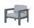 Sardinia Aluminum Frame Outdoor Sofa Set - Gray Cushions For Sale - Image 13 of 18