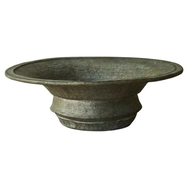 Antique Wabi Sabi Centerpiece in Verdigris Patinated Copper, 1890s For Sale - Image 11 of 11