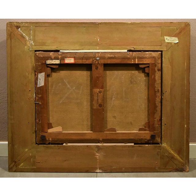 Adriaen De Gryef, Courtyard with Animals, 1690, Oil on Canvas For Sale - Image 13 of 14