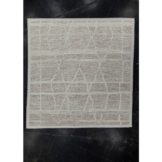 Square Hand Knotted Turkish Tulu Rug 11'4" x 11'9" For Sale In Houston - Image 6 of 6