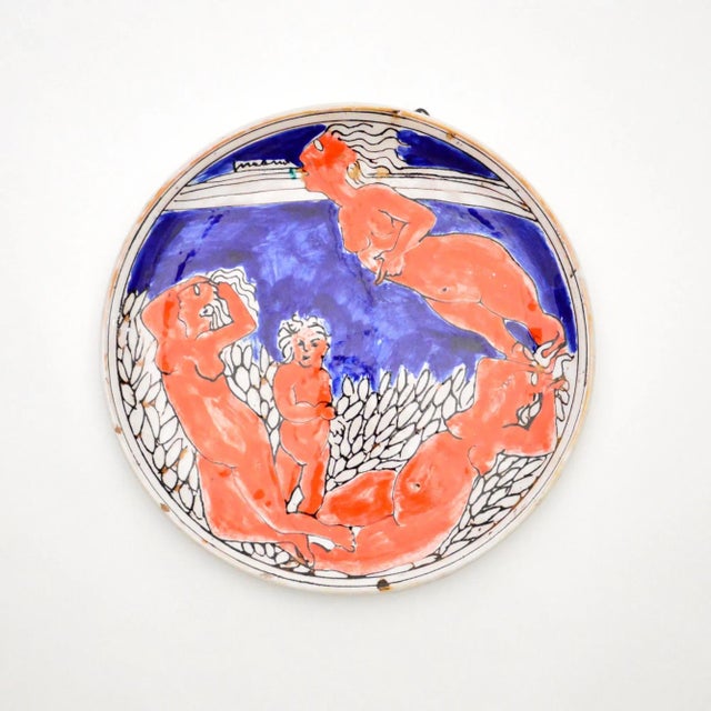 Large Italian Ceramic Dish, 1950s For Sale - Image 5 of 8