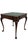 Vintage Chippendale Style Carved Mahogany Single Drawer Leather Top Game Table For Sale - Image 11 of 11