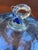 Glass 1970s Blenko Blue Crackle Glass Hummingbird Feeder With Stopper - Rare For Sale - Image 7 of 9