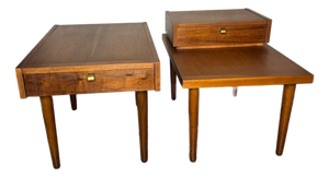 1960s Merton Gershun for American of Martinsville Nightstands / Side Tables- A Pair