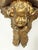 Pair of Vintage Gilded Plaster Winged Cherub Wall Sconce Shelves For Sale In Atlanta - Image 6 of 12