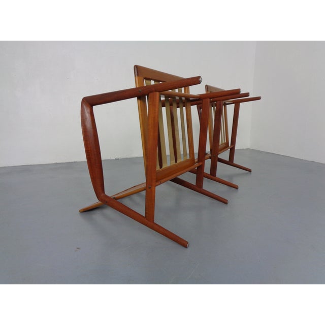 Set of Danish Organic Teak Armchairs attributed to Hans Olsen, Denmark, 1950s For Sale - Image 16 of 18