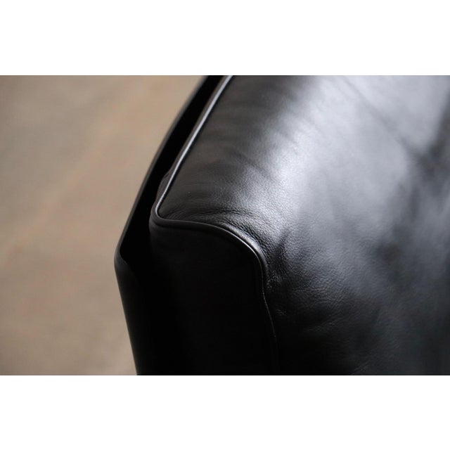 Model 620 Lounge Chairs in Black Leather by Dieter Rams for Vitsoe, 1980s, Set of 2 For Sale - Image 10 of 16