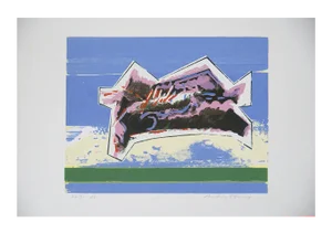 Color Lithograph on Fabriano Paper by Hardy Strid, 1950s