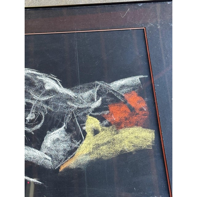 Drawing/Sketching Materials 1990s Figurative Drawing by Sara Glenn #1, Framed For Sale - Image 7 of 7