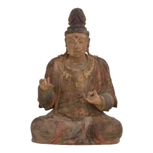 Antique Chinese Painted Buddha