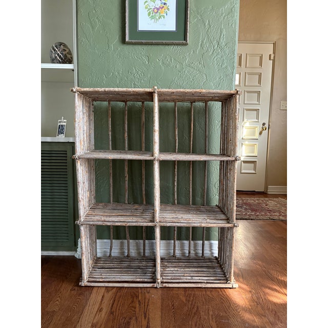 1980s 20th Century American Adirondack-Style Shelving Unit For Sale - Image 5 of 15