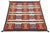 Rustic Modern Navajo Style Wool Area Rug Geometric Southwestern Textile Art in Crimson For Sale - Image 3 of 5