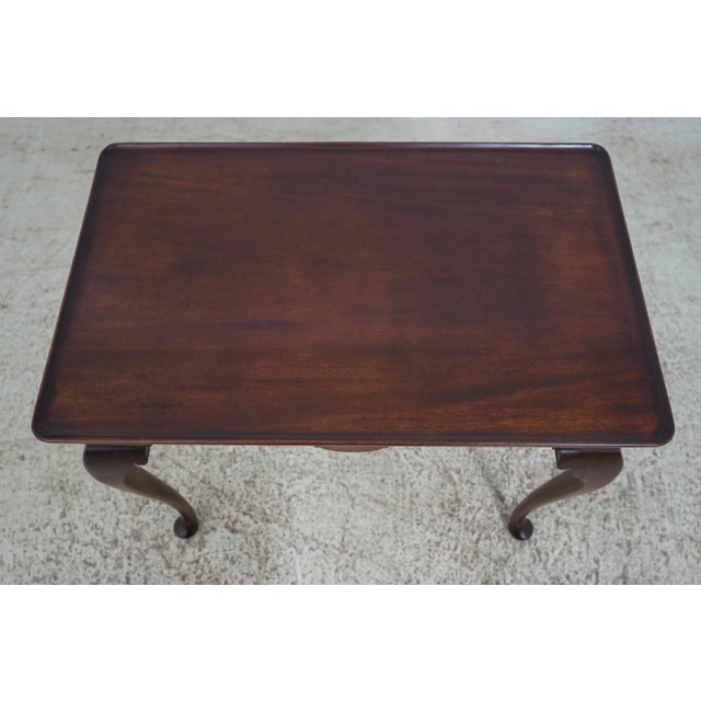 Wood Saybolt Cleland Attributed Queen Anne Mahogany Tea Table For Sale - Image 7 of 12