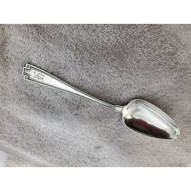 1924 Dated J. A. Staff & Son Sterling Silver Spoons - A Pair For Sale - Image 12 of 18