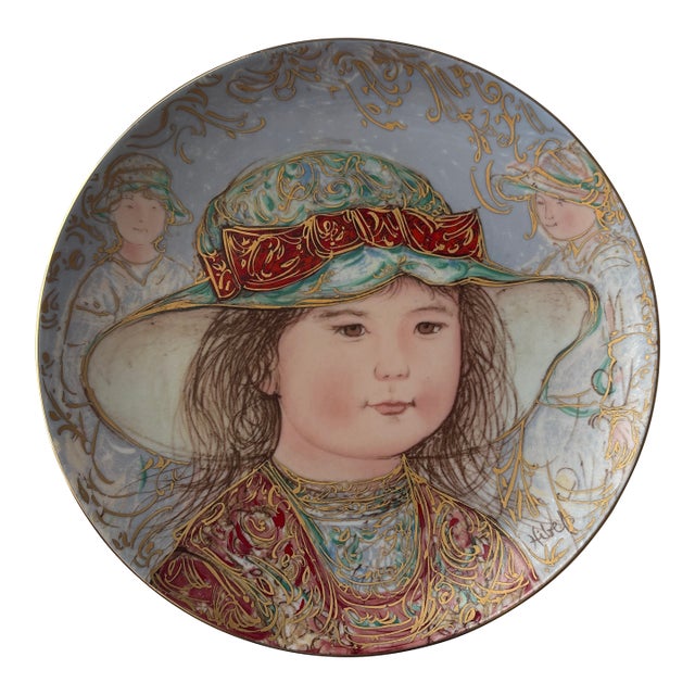 1980s Edna Hibel Plate For Sale