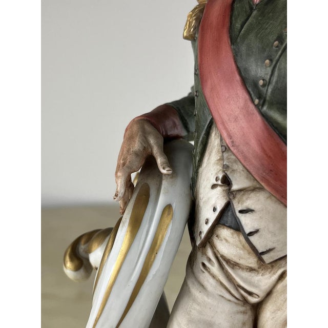 Italian Napoleon Figurine in Porcelain and Bronze, 1990 For Sale - Image 9 of 16