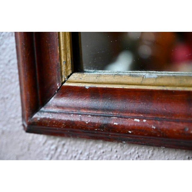 Glass Large Louis Philippe Wall Mirror, 1890s For Sale - Image 7 of 11