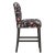 Transitional Chelsea Counter Stool in Coral Navy Leopard For Sale - Image 3 of 8