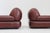 1970s Set Vintage Italian Burgundy Lounge Chairs by Sapporo for Mobil Girgi, 1970s, Set of 2 For Sale - Image 5 of 11
