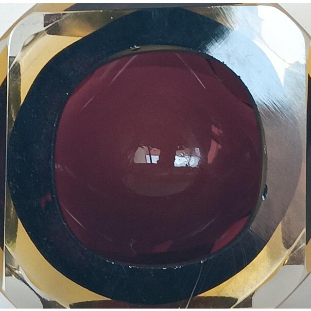 Faceted Sommerso Murano Glass Bowl For Sale - Image 7 of 9