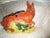 Vintage Huge Mid Century Italian Ceramic Fox and Mail Satchel Chache Pot For Sale - Image 4 of 15