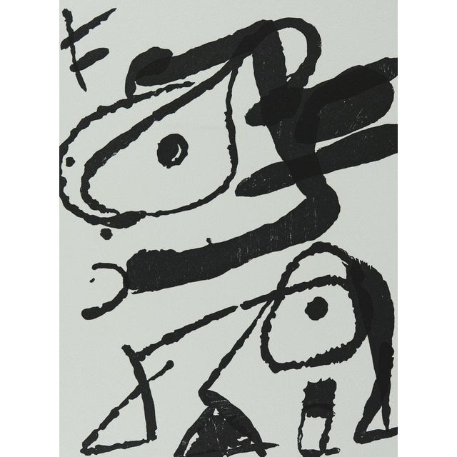 Joan Miró (1893-1983) Surrealist Figure Original wood engraving On wove paper, 24 x 32 cm (approx. 9 x 13 inches)...