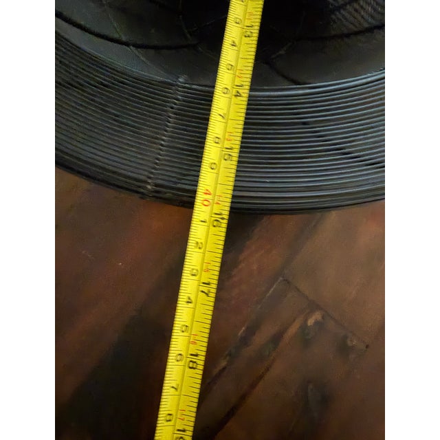 Vintage Postmodern Black Wire 16" Centerpiece Bowl - Circa 1980s For Sale In Baltimore - Image 6 of 10