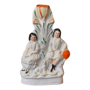 Staffordshire Spill Vase With Figural Group