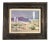 1950s Mid Century Desert Scenic Landscape Oil on Board in Original Frame, Signed For Sale