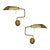 1970s Zonca Articulating Brass Wall Lamps - a Pair For Sale