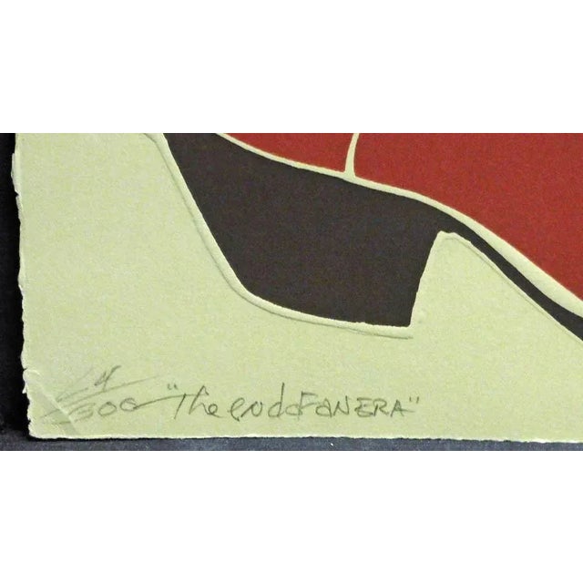 Noel DeGaetano "End of an Era" Diptych Signed Numbered Collagraph Artwork, 2pc For Sale In Denver - Image 6 of 7