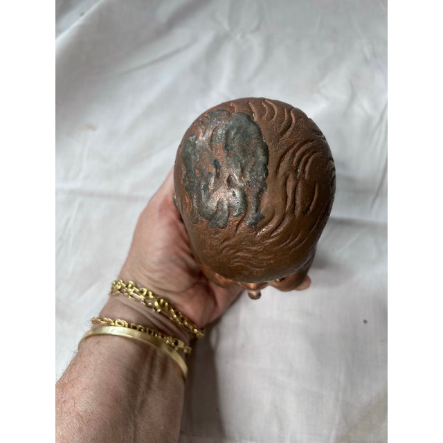 Antique Bronze, Baby Doll Head Mold For Sale - Image 4 of 11