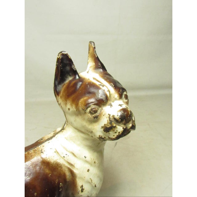 Cast Iron Hubley Boston Terrier Doorstop For Sale - Image 9 of 15