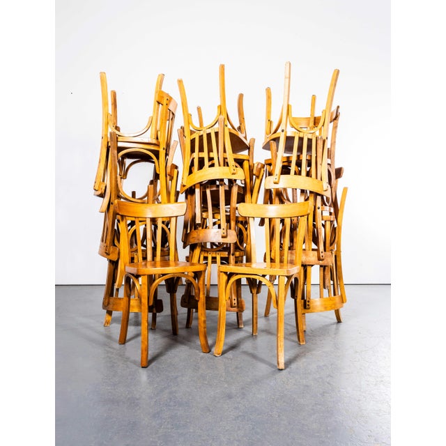 Vintage French Dining Chairs, 1950s, Set of 4 For Sale - Image 9 of 10