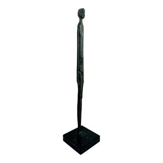 Mid-Century Patinated Bronze Figure of the ‘Ombra Della Sera’ (Shadow of the Evening) —Alberto Giacometti Style For Sale